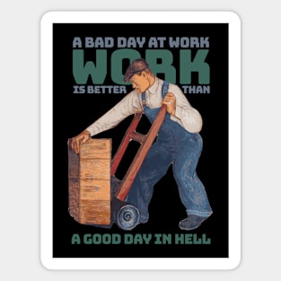 Classic Labor Worker Day Magnet